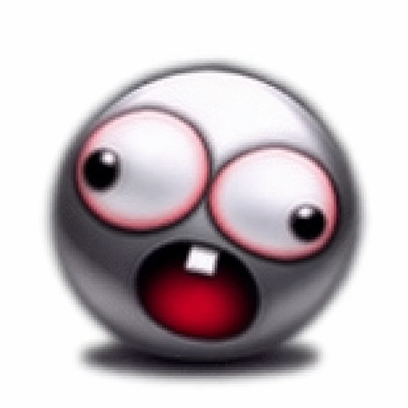 The original low-resolution grey meme face